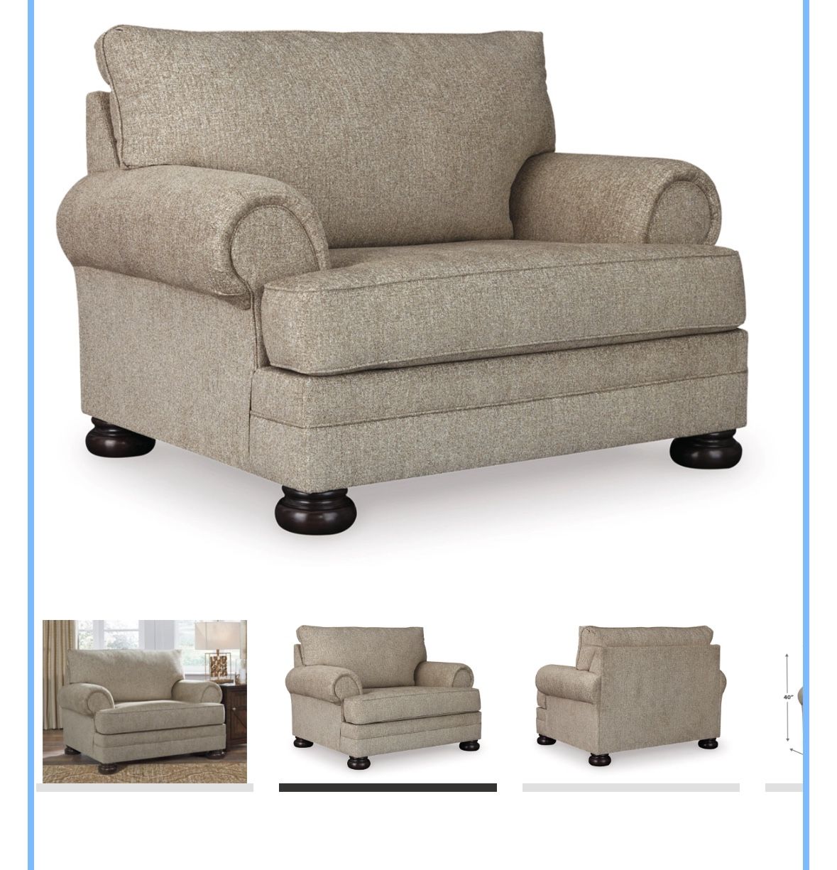 Ashley oversized Couch/chair 