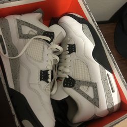 Jordan 4 White Cement