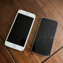 Lot of 2 iphones (iphone 8 and iphone 11) FOR PARTS