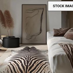 Zebra rug