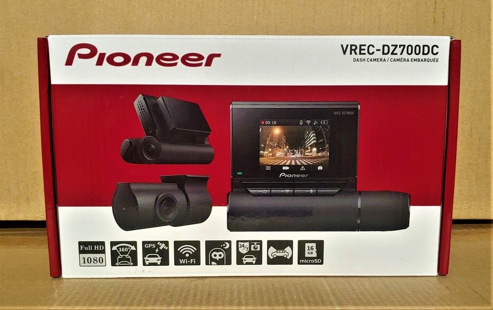 Pioneer VREC-DZ700DC Dash Cam 1080p Recording HD GPS Wi-Fi Second Camera 🚨 Payment Options Available 🚨 No Credit Needed 🚨