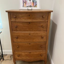 Antique Birdseye Maple High Boy Dresser