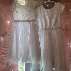 Flower Girl Dresses-White 