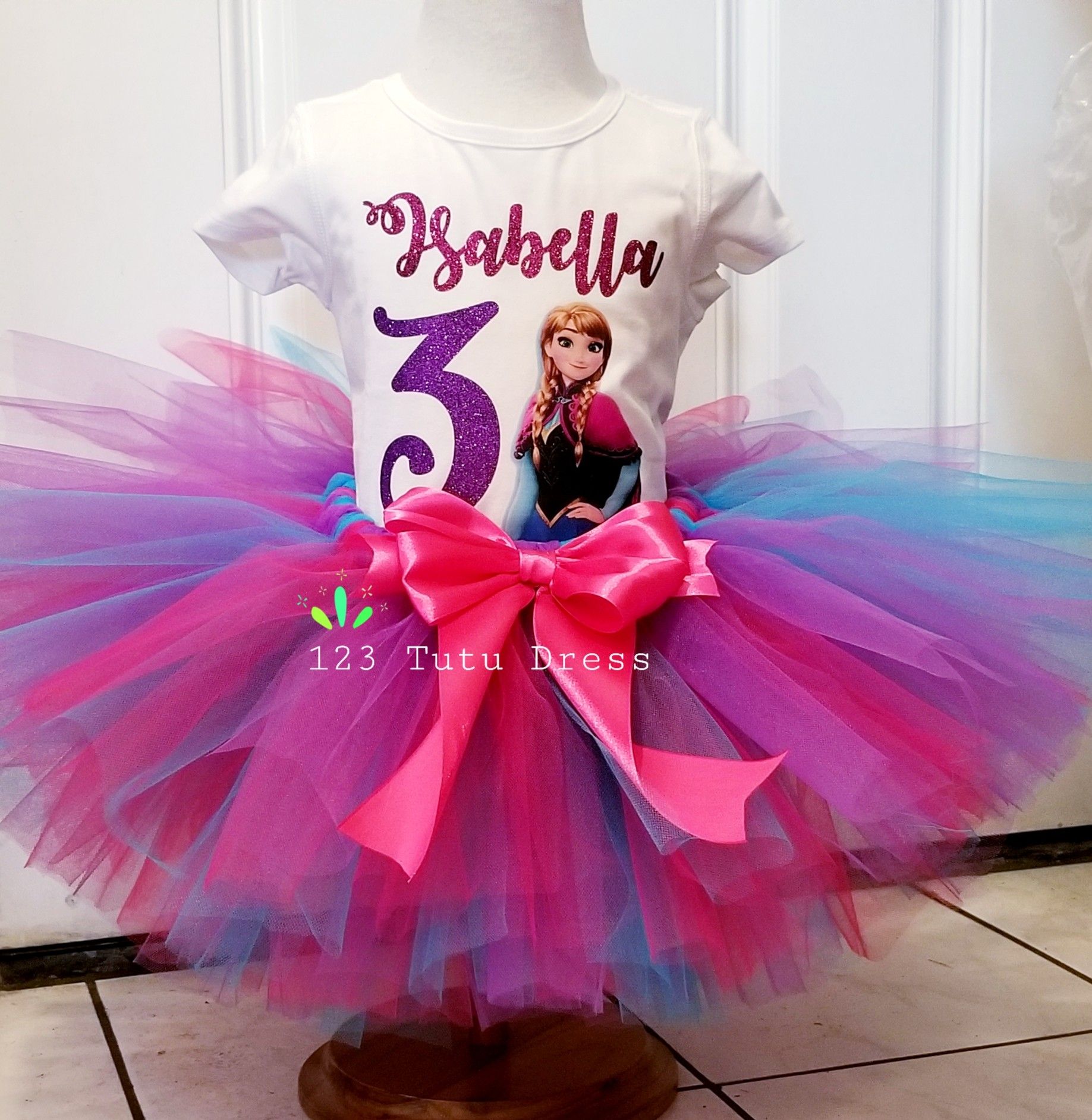 Anna Frozen Birthday Tutu Outfit