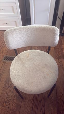 Boucle Accent Chairs with Metal Legs
