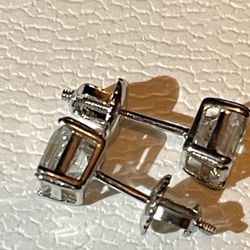  Moissanite Screwback Earrings Men or women