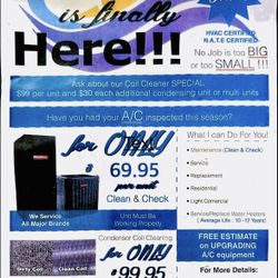 Preventative Maintenance/ Coil Cleaning 