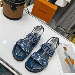 Louis Vuitton Denim Sandals