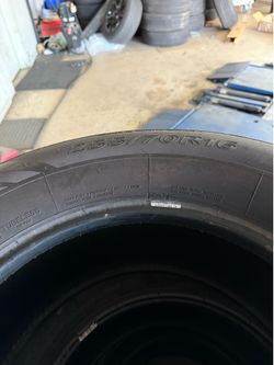 2 used 255/70/16
