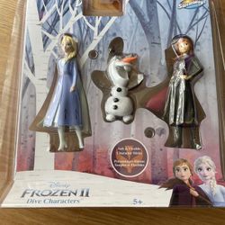 Frozen II 2 Olaf/Elsa/Anna DISNEY Soft Flexible Pool Figurine Dive Characters