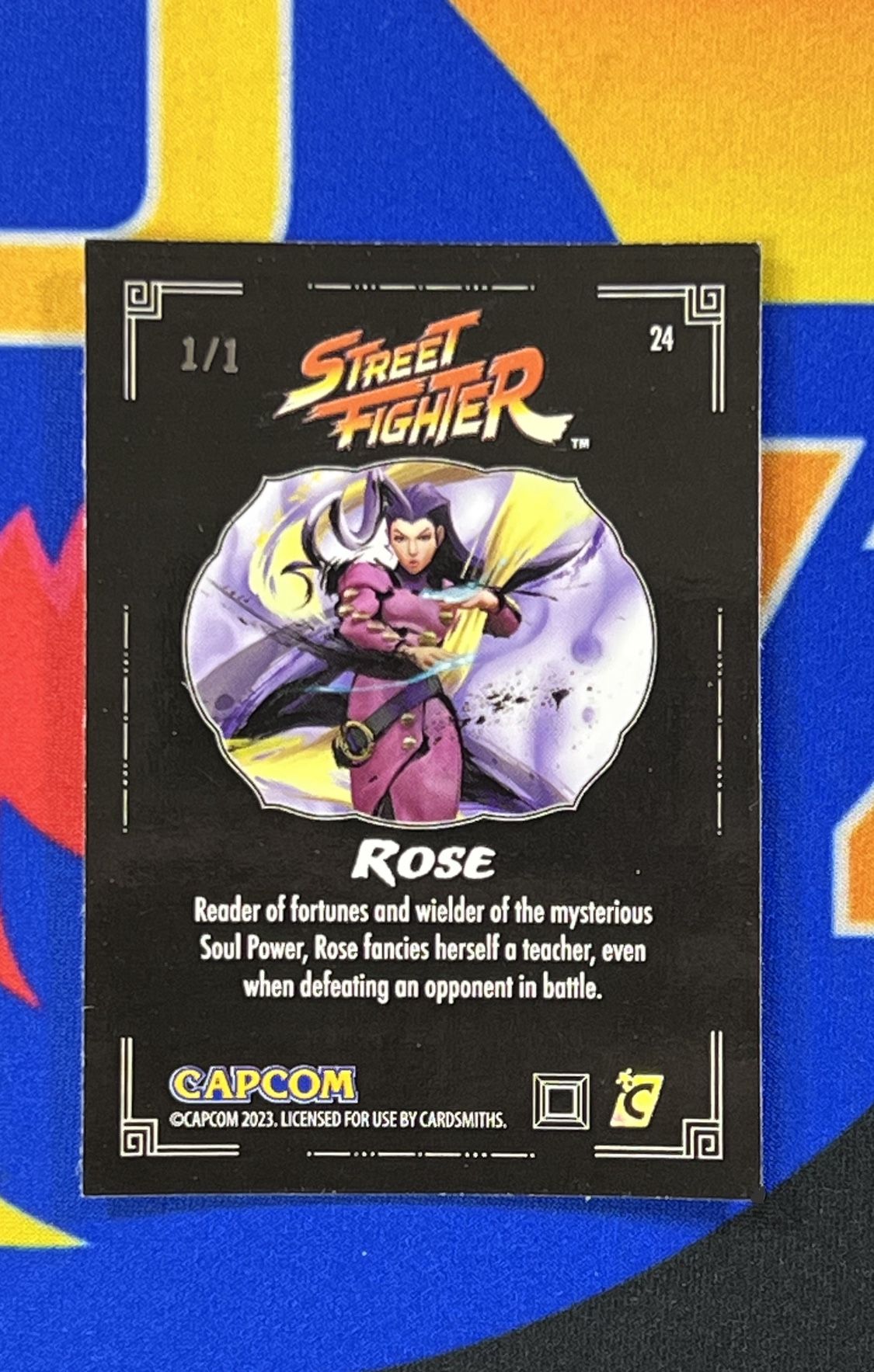 2023 Cardsmiths Street fighter Card Vega 17/25 Ruby Red Gemstone Refractor