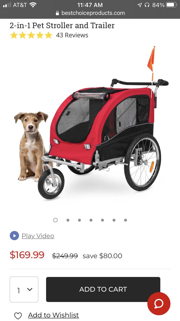 Dog stroller/trailer