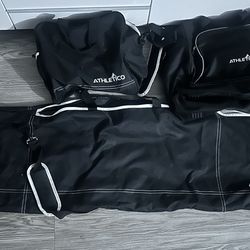 Athletico ski and snowboard boot bag and helmet set (set of 3)