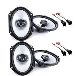 4x KENWOOD 500W PAIR 6"x8" Fron t / Rear speakers for 1(contact info removed) Ford F-150(165)11