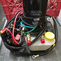 Mercury Tilt/Trim Motor, Reservoir And Bracket 