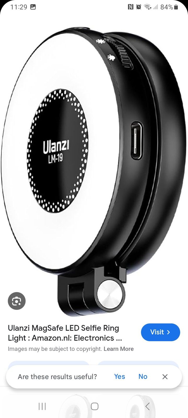 LED selfy ring light