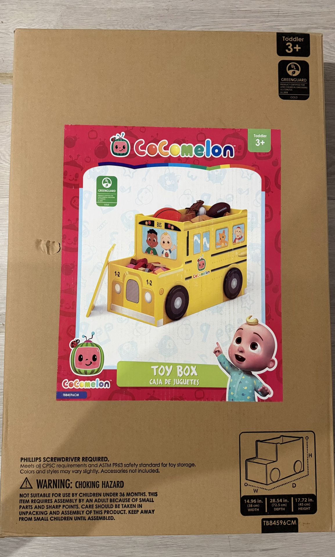 CoComelon School Bus Toy Box