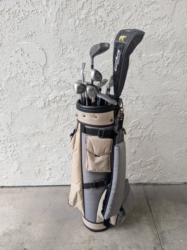 Golf Clubs And Bag 