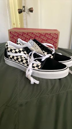 vans old skool black and white checkered shoes