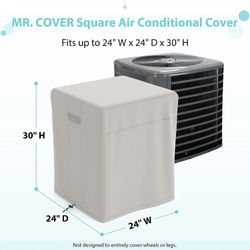 New Air Condition Weather Cover Ac HVAC (Two Sizes Available  24x24x30”H or 36x36x39”H)