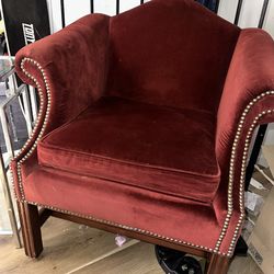 It’s A Beautiful Velvet Burgundy Chair