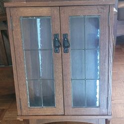 Antique Curio Wall Cabinet