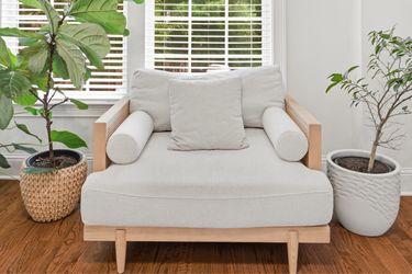 Rattan Weave Accent Chair