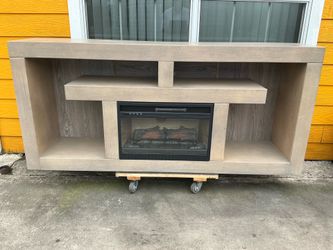 Big Tv Stand with electric heater