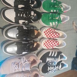 Nike,addidas Size 5 1/2 And 6 Barely Used All For 140.00