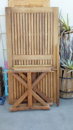 Large Solid Wood Table - $125