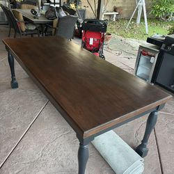 Solid Wood Table 84x36x 30 1/2