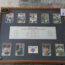 collectibles..VTG.DETROIT TIGERS 1987 american league eastern division champions