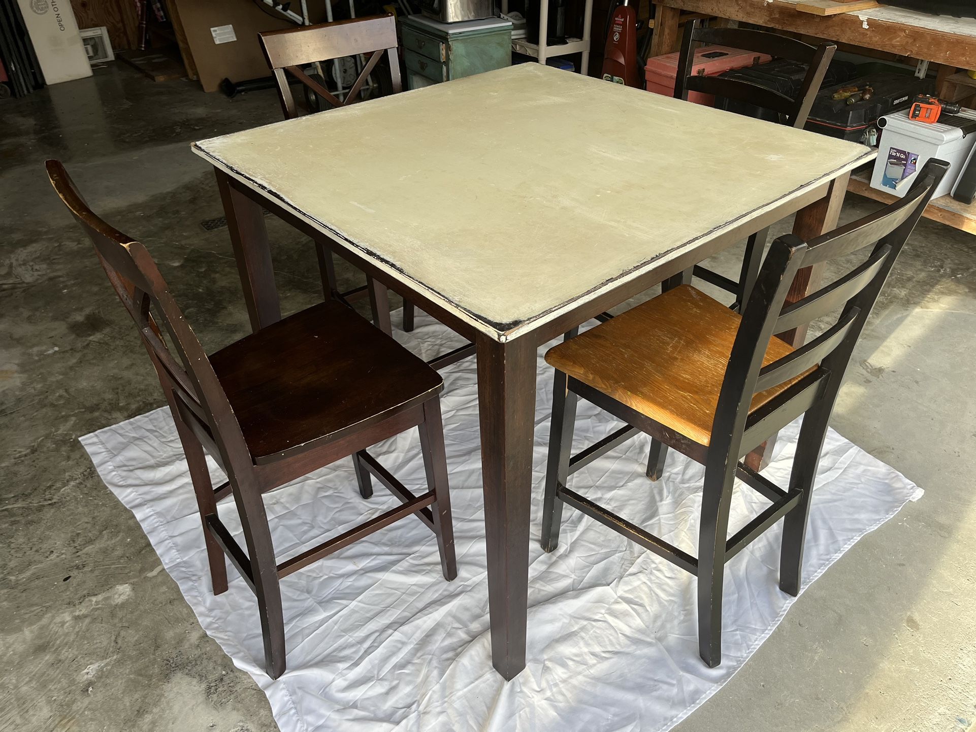 Dining Or Kitchen Table with 4 Chairs
