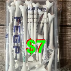 Golf Tees Mixed Pack of 10 Tees (1.5″) and 30 Tees (3.2″) | 50 Tees Total, 10 Short Tees and 30 Long Tees | Plastic Golf Tees