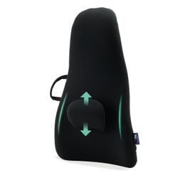 ObusForme Highback Backrest Support - Extra Tall Padded Seat Cushion and Lumbar Support Pillow, Portable Posture Support with Soft and Durable Foam Re