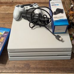 PS4 Pro 1TB 4K Bundle + Rare Crystal Disney Infinity + v2 Camera