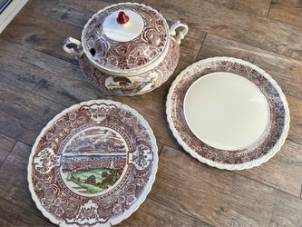 Four Piece Mid Century Vintage Vernon Kilns Pottery - Vernon’s 1860