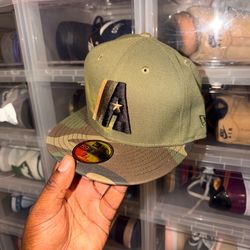 Size 7 1/4 Bigg City Cap Zone Astros Fitted Cap
