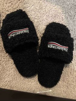balenciaga slides #black