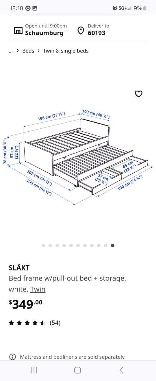 Twin Double Bed With Storage Drawers