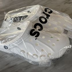 crocs baya clog 11 white Blancos 