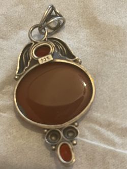 Gemstone Pendant CornelianSterling Silver