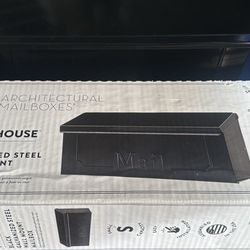 Black Steel Mailbox