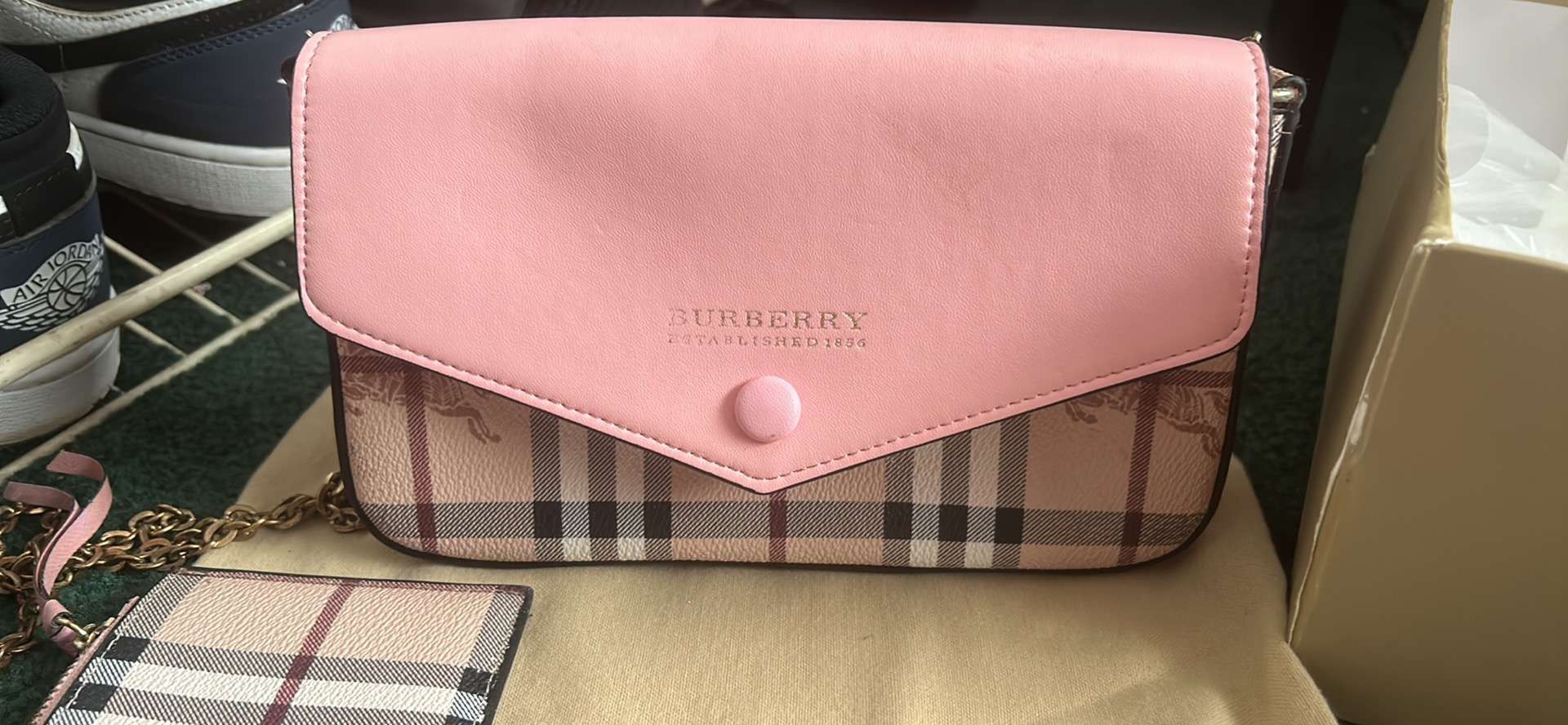 burberry pink crossbody bag