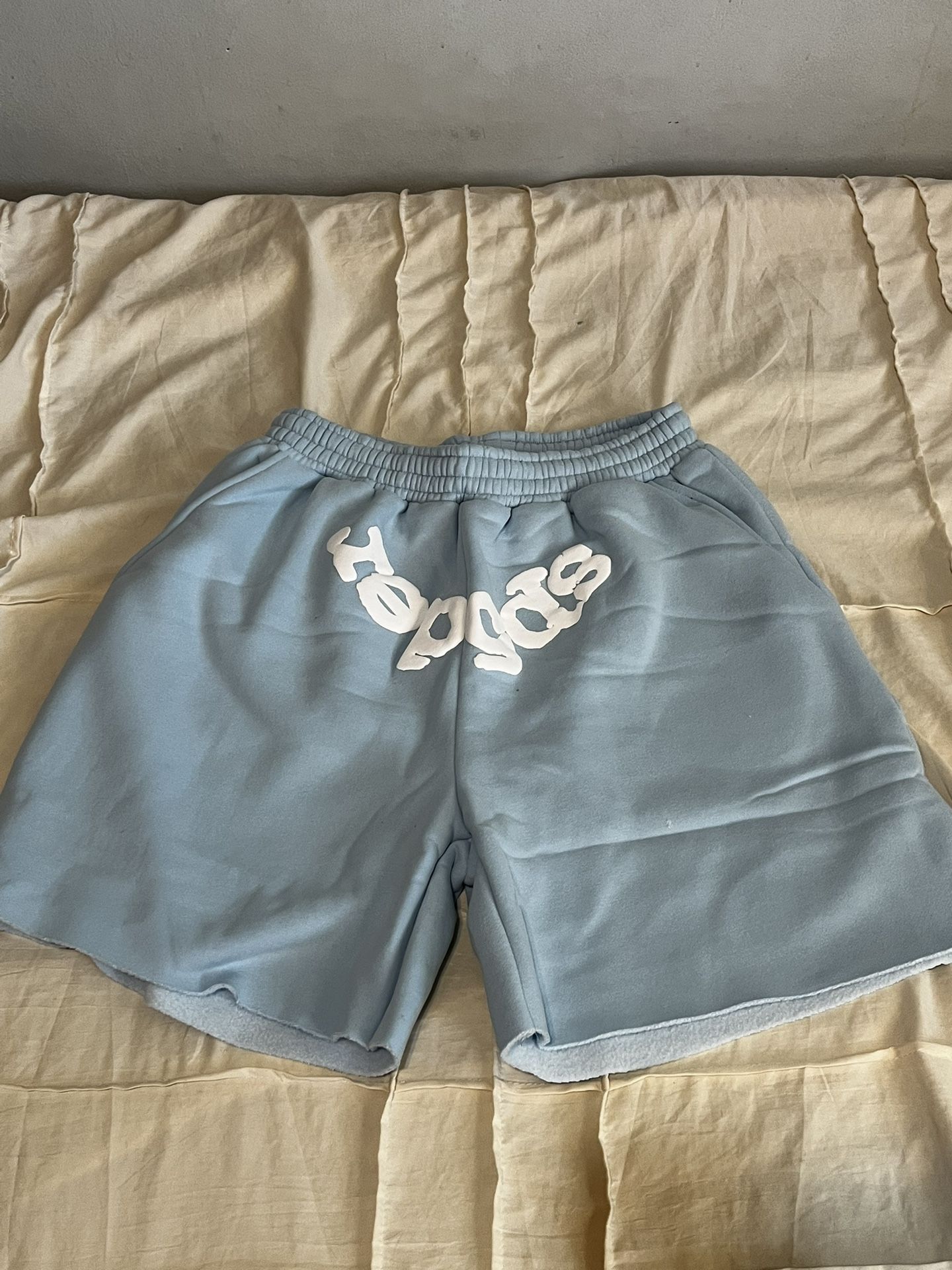 Sp5der Shorts Baby Blue