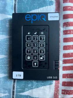 Epiq 2TB padlock hard drive storage usb 3.0