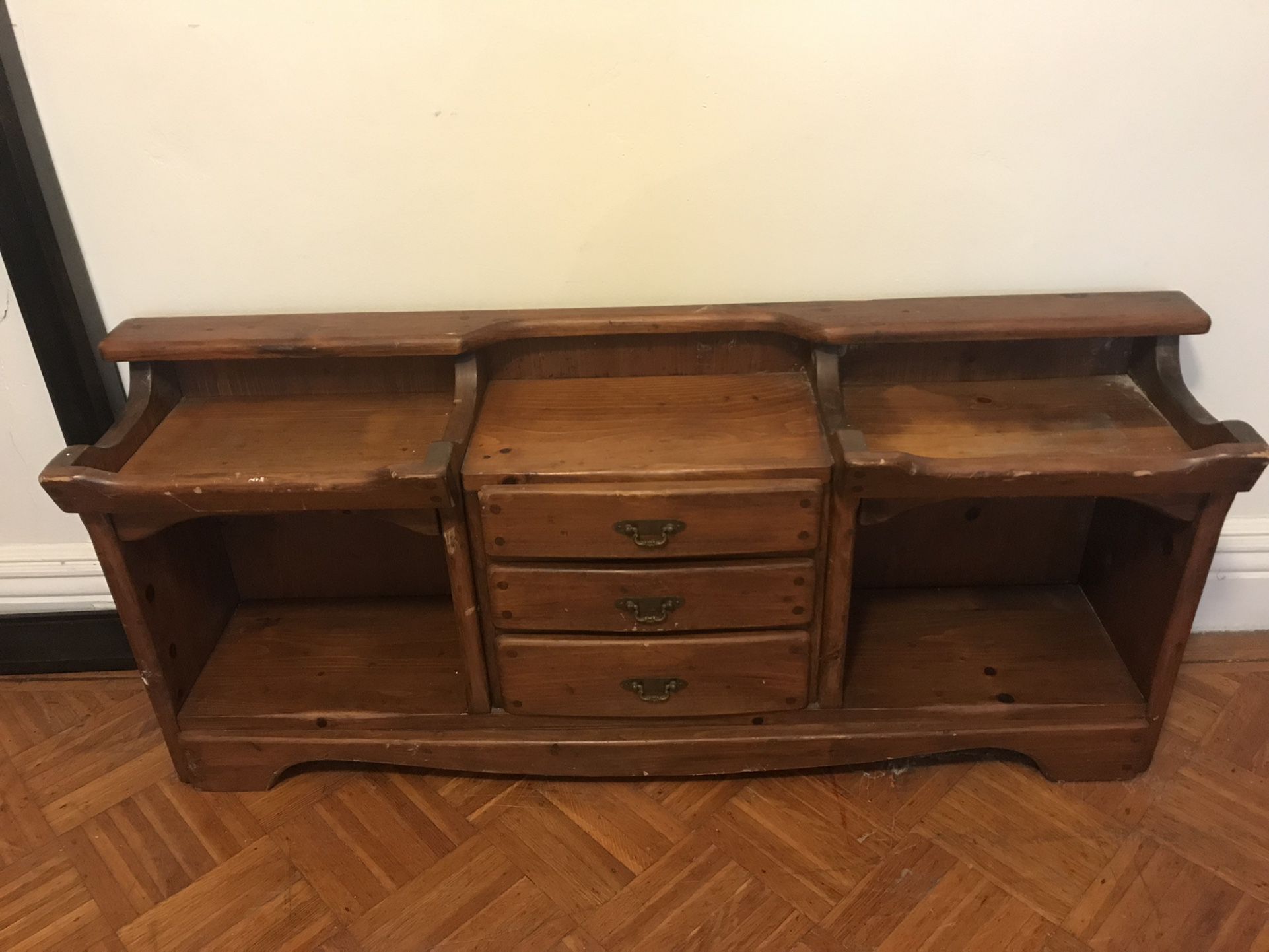 Wood Potting  Bench  With Draws