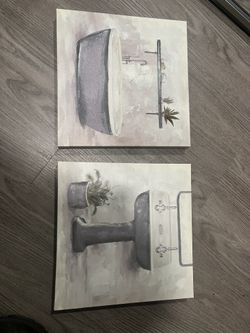 Bathroom Canvas Set