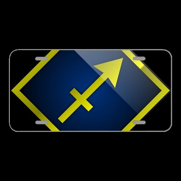 License Plate Novelty Car Front Sagittarius Astrology Horoscope