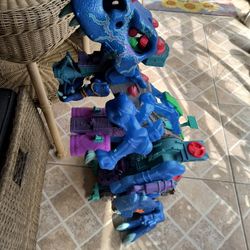 Fisher Price Imaginext Ultra Ice Blue T-Rex 32” Lights Roar Walk Dinosaur